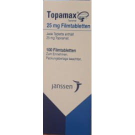 Изображение препарта из Германии: Топамакс TOPAMAX 25 мг/100 таблеток